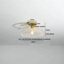 GobekUsa Glass LED Ceiling Light for Corridor Balcony Modern Indoor Lighting