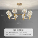 GobekUsa Crystal Chandelier: Dandelion Design for Luxe Living Room, Dining, or Master Bedroom