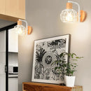 GobekUsa Industrial Wire Cage Wall Sconce E27 Rustic Retro Bedside Light Fixture