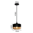 GobekUsa Glass Shade Pendant Light, Industrial Kitchen Restaurant Decor Lighting