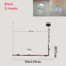 GobekUsa Double Glass Shade Pendant Light: Nordic Minimalist Design, LED Lamp for Living Room, Restaurant