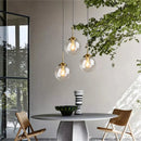 GobekUsa Glass Ball Pendant Lights - 15cm Modern Gold Hanging Lamps for Home Decor