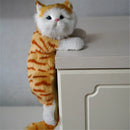 GobekUsa Hanging Cat Plush Doll Figurine Home Decoration Model