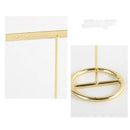 GobekUsa Golden Geometric Jewelry Display Rack - Desktop Storage & Home Decoration