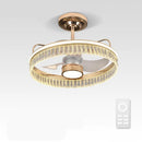 GobekUsa Black Gold LED Ceiling Fan Chandelier: Luxury Nordic Modern Design