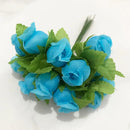 GobekUsa Blue Flower Cherry Stamen Berries Bundle for DIY Christmas Wedding Decor