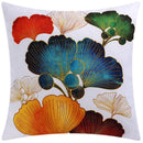 GobekUsa Blue Floral Cushion Cover 45x45cm for Modern Home Decor & Office Sofa