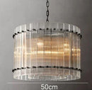 GobekUsa Gold Double Layer Ring Crystal Pendant Light for Elegance in Every Room