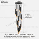 GobekUsa Black Gold Pendant Lamp: Modern Nordic Designer LED Indoor Lighting
