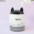 GobekUsa Black Cat Ceramic Jewelry Box Cosmetic Jar Aroma Can Candy Pots