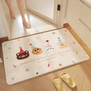 "GobekUsa Cartoon Print Bathroom Carpet: Soft, Absorbent & Anti-Slip Entrance Mat"