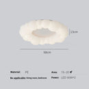 GobekUsa Cloud LED Chandelier Modern Nordic Ceiling Lamp Ring Lighting