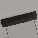 Modern Black Aluminum Linear LED Pendant Light