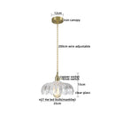 GobekUsa Japanese Style LED Pendant Lamp Copper Glass Hanging Light Fixtures