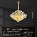 GobekUsa Crystal Chandelier LED Lighting for Luxury Living Room, Bedroom, Dining Room