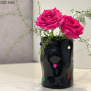 GobekUsa Gemstone Ceramic Vase: Desk Decor, Floral Arrangement, Room Aesthetic