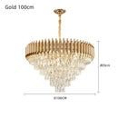 GobekUsa Crystal LED Pendant Chandelier for Modern Living Spaces