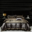 GobekUsa Luxe Brocade Jacquard Bedding Set with Egyptian Cotton & Embroidery