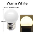 GobekUsa G45 White String Lights: Waterproof Outdoor Mini Bulbs, Warm White 2700K