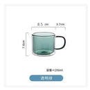 GobekUsa Double Bottom Glass Mugs Set - 250ml Wine Whiskey Coffee Tea Juice Water Cups