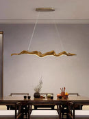 GobekUsa Leaf Pendant Lights: Dimmable RC Hanging Lamp for Indoor Decor Lighting