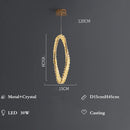 GobekUsa Crystal LED Pendant Chandeliers for Luxury Living Room Decor
