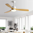 GobekUsa 52" DC Motor Ceiling Fan with LED Light & Remote Control