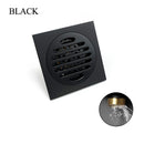 GobekUsa Brass Square Floor Drain 10x10cm for Bathroom Shower with Insect-Proof Deodorant