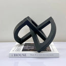 GobekUsa Geometric Hollowed-out Black Ornament Abstract Home Decoration Handicrafts