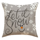 GobekUsa Christmas Pillowcase: Santa Claus Snowman Print for Living Room Sofa Decor