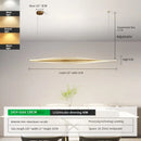 GobekUsa Acrylic Led Pendant Lamp for Dining Room, Bar & Kitchen - Minimalist Hanging Lights