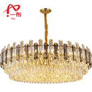 GobekUsa K9 Crystal Chandelier for Modern Interior Lighting in Living Room, Luminaire Hanging Light