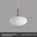 GobekUsa Gray Glass LED Pendant Lights for Modern Nordic Home Decor