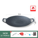GobekUsa Korean BBQ Grill Pan: Round Non-Stick Outdoor Frying Pan for Camping & Travel