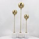 GobekUsa Golden Geometric Balloon Metal Ball Sculpture & Decorative Figurine