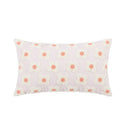 GobekUsa Embroidered Flora Cotton Canvas Pillow Cover 30x50cm Yellow Zigzag Sham