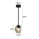 GobekUsa Black Gold Glass Wall Lamps for Modern Home Decoration Lighting