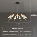 GobekUsa LED Magpie Bird Pendant Light Chandelier - Modern Decor for Living & Dining Room