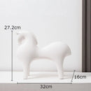GobekUsa Abstract Ceramic Horse Sculpture Decorative Figurine