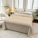 GobekUsa Diamond Jacquard Coral Fleece Blanket for All Seasons