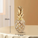 GobekUsa Golden Pineapple Resin Sculpture Desk Decoration Art Statuette