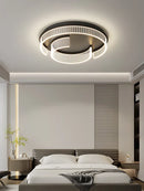 GobekUsa LED Black Chandelier Acrylic Ceiling Lamp: Modern Luxur Lighting for Home & Office