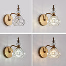 GobekUsa Gold Crystal Wall Lamp: Luxury LED Indoor Light for Living Room, Bedroom, and Bathroom