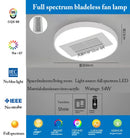 GobekUsa LED Bladeless Ceiling Fan with Remote Control for Modern Living Room