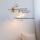 GobekUsa Ceramic LED Wall Lights with Pull Chain Switch for Bathroom Mirror