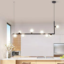 GobekUsa Dual Glass Lamp Ceiling Chandelier LED Suspension Light for Dining and Kitchen