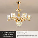 GobekUsa Elegant Crystal Chandelier for Living and Dining Room Lighting