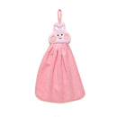GobekUsa Cartoon Animal Hand Towel: Soft & Absorbent Coral Velvet Cloth for Home & Kitchen