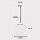 GobekUsa Gregg Glass Pendant Light: Stylish LED Hanging Lamp for Dining Kitchen LOFT.