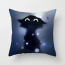 GobekUsa Cat Printed Pillowcase Modern Living Room Sofa Cushion Cover Home Decor